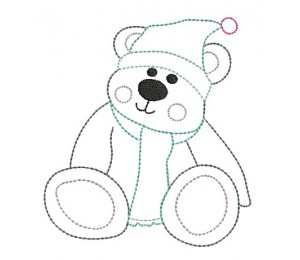 Stickdatei - Winterbär - Frau H.